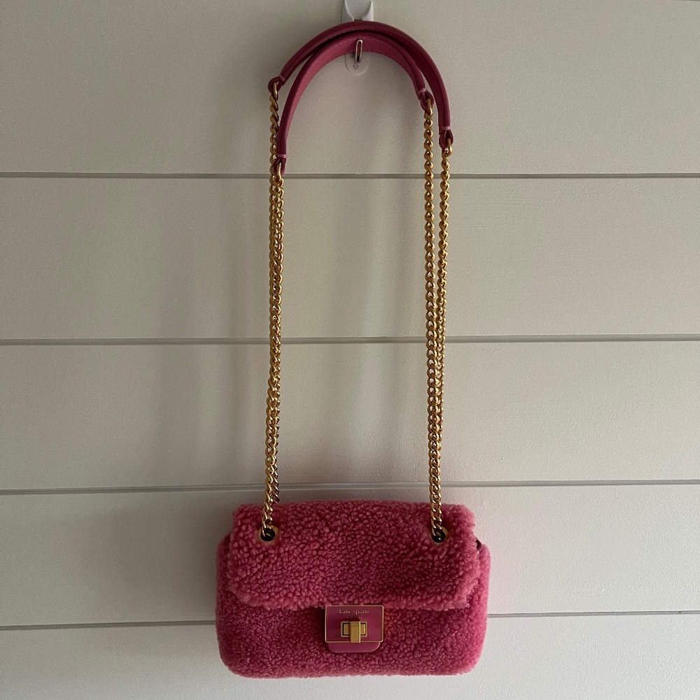 Kate spade Evelyn Shearling Small Shoulder Crossbody